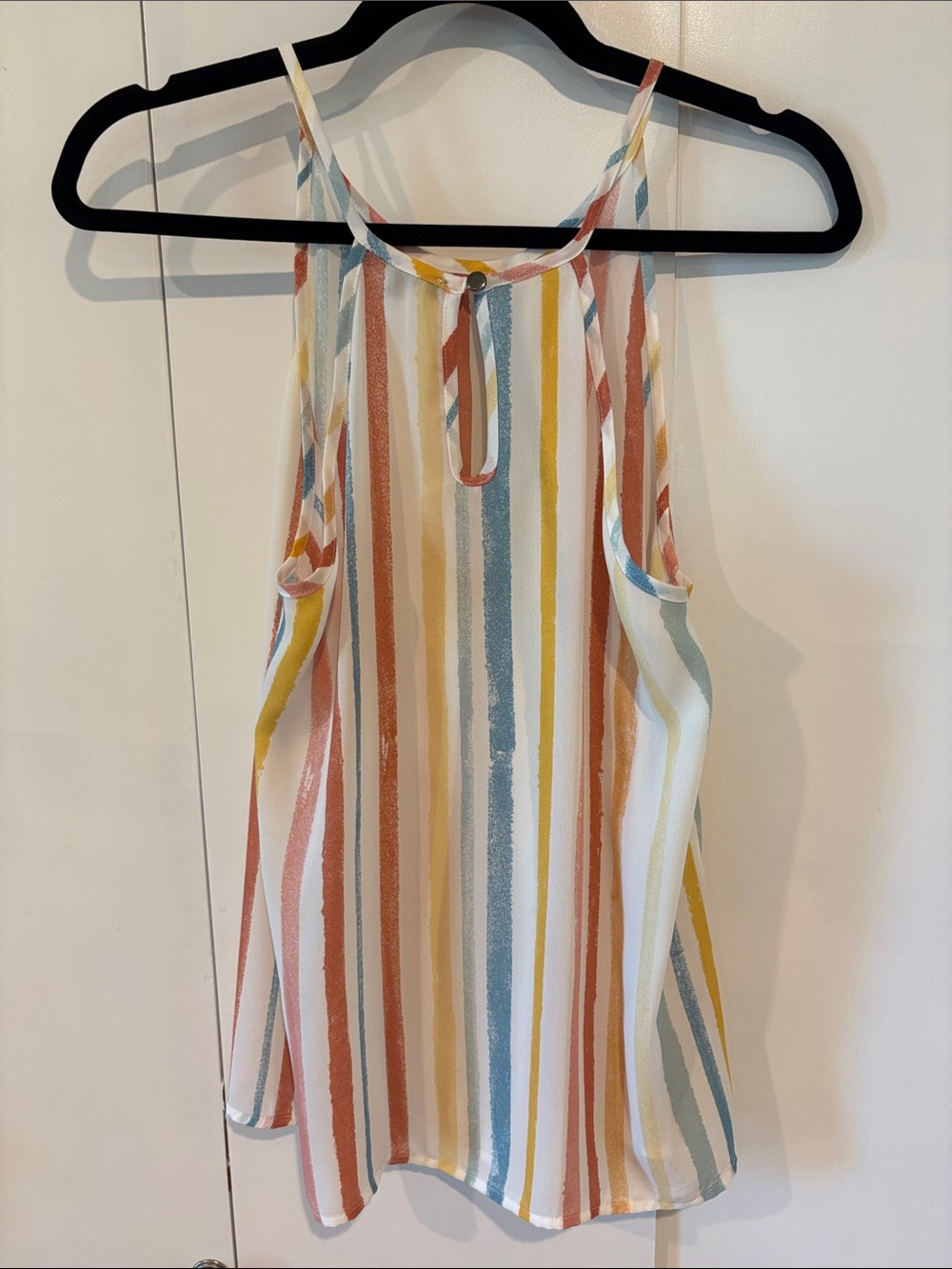 Papermoon White Multicolor Striped Halter Cami - Picture 6 of 6